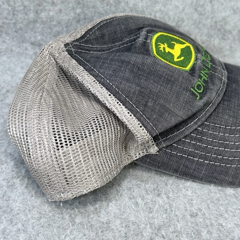 John‎ Deere Toddler Trucker Hat Snapback Gray Mesh Logo Cap OSFM